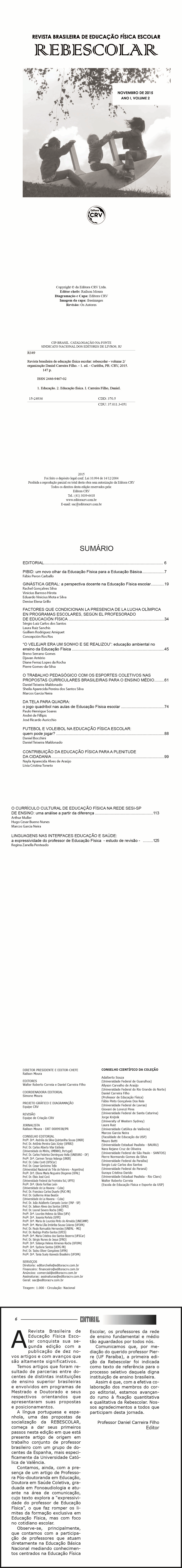 REVISTA REBESCOLAR - ANO I - VOLUME II